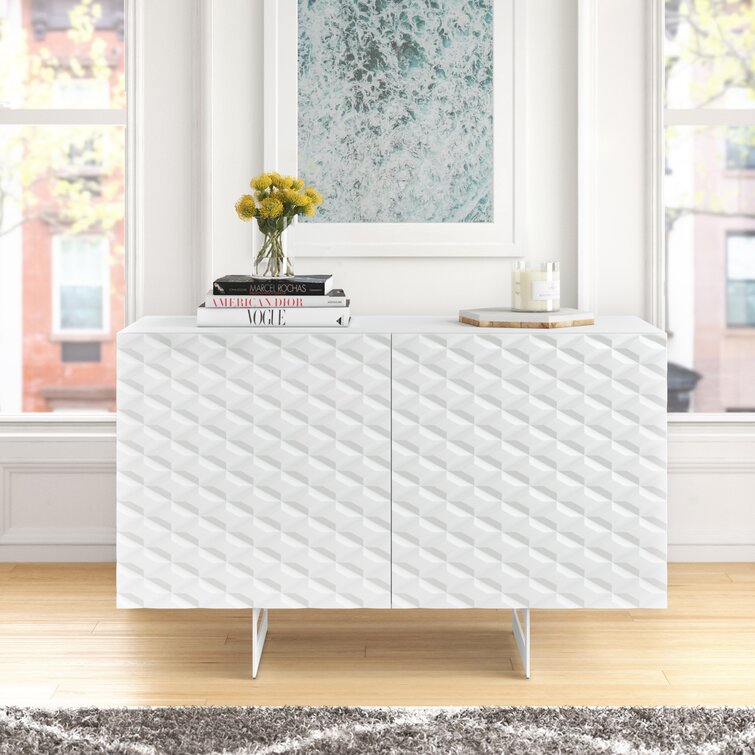 Grey shop textured sideboard